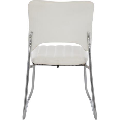 ΚΑΡΕΚΛΑ QUENTI HM1071.02 ΛΕΥΚΗ 52x60x85 εκ. (σετ 4 τεμαχίων)