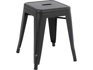 ΣΚΑΜΠΩ ΜΕΤΑΛΛΙΚΟ HM0096.22 MELITA ΣΕ ΜΑΥΡΟ ΜΑΤ 39x39x46 εκ.