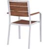 ΠΟΛΥΘΡΟΝΑ ΑΛΟΥΜΙΝΙΟΥ SAGA ΛΕΥΚΗ ΜΕ POLYWOOD HM5127.01 55x56x85Υ εκ.