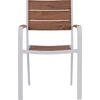ΠΟΛΥΘΡΟΝΑ ΑΛΟΥΜΙΝΙΟΥ SAGA ΛΕΥΚΗ ΜΕ POLYWOOD HM5127.01 55x56x85Υ εκ.