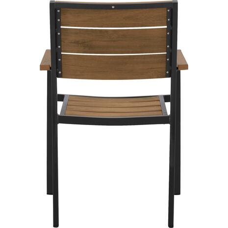 ΠΟΛΥΘΡΟΝΑ ΑΛΟΥΜΙΝΙΟΥ SAGA ΑΝΘΡΑΚΙ ΜΕ POLYWOOD HM5127.02 55x56x85Υεκ.