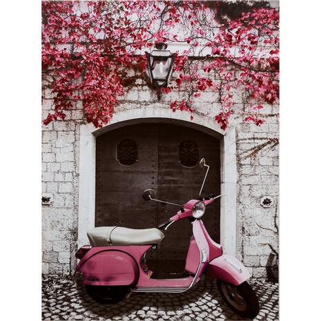 ΠΙΝΑΚΑΣ ΚΑΜΒΑΣ 50X70X2.5εκ. PINK MOTOCYCLE HM7066