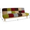 ΚΑΝΑΠΕΣ ΚΡΕΒΑΤΙ 3Θ HM3003 LEONARDO MIXED COLOR 180x80x75Υεκ.
