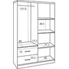 ΝΤΟΥΛΑΠΑ 4ΦΥΛΛΗ ME 2 ΣΥΡΤΑΡΙΑ BLAKELY HM339.02 SONAMA 120Χ42,5Χ180,5εκ.