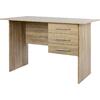 ΓΡΑΦΕΙΟ ΜΕΛΑΜΙΝΗΣ ENSLEY HM2029.02 ΜΕ 3 ΣΥΡΤΑΡΙΑ SONAMA 120X60X76 εκ.