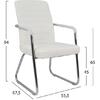 ΠΟΛΥΘΡΟΝΑ DALEY HM1021.02 ΛΕΥΚΗ 55,5x67,5x94 εκ. (σετ 4 τεμαχίων)