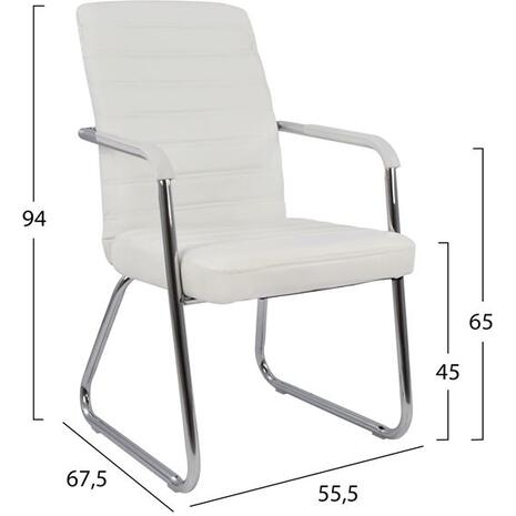 ΠΟΛΥΘΡΟΝΑ DALEY HM1021.02 ΛΕΥΚΗ 55,5x67,5x94 εκ. (σετ 4 τεμαχίων)