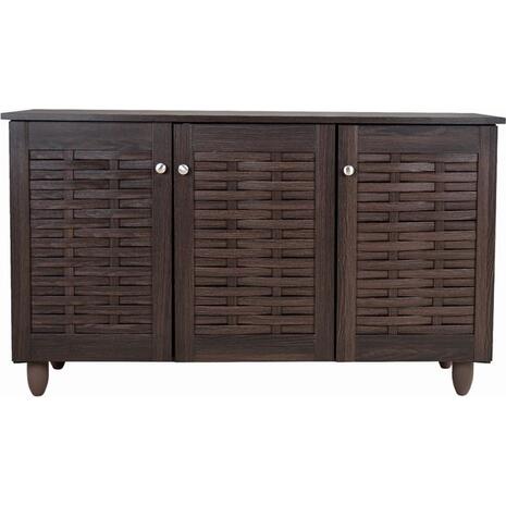 ΠΑΠΟΥΤΣΟΘΗΚΗ-ΝΤΟΥΛΑΠΙ 3 ΠΟΡΤΕΣ IGGY HM2211.01 WENGE 114Χ34Χ68εκ.