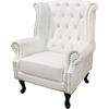 ΠΟΛΥΘΡΟΝΑ-ΜΠΕΡΖΕΡΑ T.CHESTERFIELD POLINA HM0053.02 PU ΛΕΥΚΟ ΜΑΤ 83x75x107Yεκ. (Λευκό)