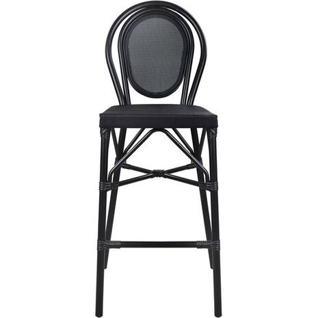ΣΚΑΜΠΟ ΑΛΟΥΜΙΝΙΟΥ AZARIA HM5060 BAMBOO LOOK ΜΑΥΡΟ ΜΕ TEXTLINE 44x52x115Υεκ.