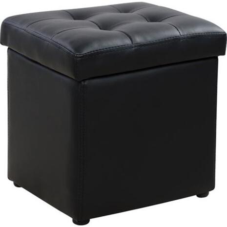 ΣΚΑΜΠΩ ΜΕ ΑΠΟΘΗΚΕΥΤΙΚΟ ΧΩΡΟ PU ΜΑΥΡΟ CUBE HM224.01 36,5x36,5x36Υεκ.