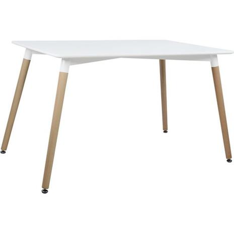 ΤΡΑΠΕΖΙ MINIMAL HM008.01 ΛΕΥΚΟ MDF, ΞΥΛΙΝΑ ΠΟΔΙΑ ΟΞΙΑ, 120Χ80X73Υ ΕΚ.