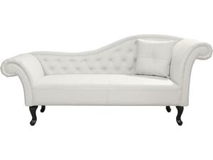 ΑΝΑΚΛΙΝΔΡΟ T.CHESTERFIELD NIOVI HM3008.02 PU ΛΕΥΚΟ-ΜΑΥΡΑ ΠΟΔΙΑ(ΔΕΞΙ)190x61x84Yεκ