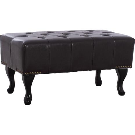 ΤΑΜΠΟΥΡΕ ΥΠΟΠΟΔΙΟ T.CHESTERFIELD EMMA HM226.01 PU 80x44x39Y εκ.ΣΚ.ΚΑΦΕ