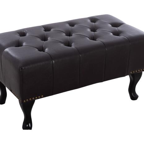 ΤΑΜΠΟΥΡΕ ΥΠΟΠΟΔΙΟ T.CHESTERFIELD EMMA HM226.01 PU 80x44x39Y εκ.ΣΚ.ΚΑΦΕ