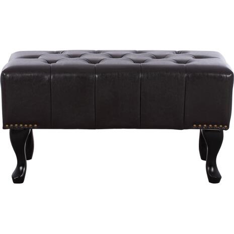 ΤΑΜΠΟΥΡΕ ΥΠΟΠΟΔΙΟ T.CHESTERFIELD EMMA HM226.01 PU 80x44x39Y εκ.ΣΚ.ΚΑΦΕ