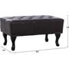 ΤΑΜΠΟΥΡΕ ΥΠΟΠΟΔΙΟ T.CHESTERFIELD EMMA HM226.01 PU 80x44x39Y εκ.ΣΚ.ΚΑΦΕ