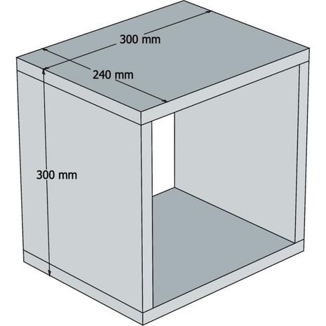 ΣΕΤ ΡΑΦΙΑ ΤΟΙΧΟΥ 5ΤΜΧ ΜΕΛΑΜΙΝΗΣ HM9519.05 ΜΠΛΕ 30x30x24Y εκ.