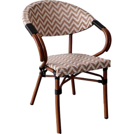 ΠΟΛΥΘΡΟΝΑ BAMBOO LOOK HM5861.03 ΚΑΦΕ-ΛΕΥΚΟ 58.5x58x82Υεκ.