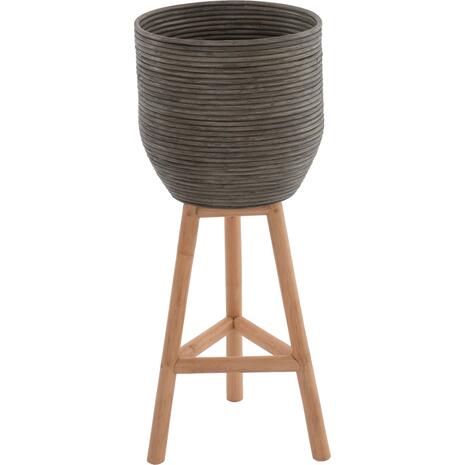 ΓΛΑΣΤΡΑ ΑΠΟ RATTAN ΚΑΙ BAMBOO HM7815 31x30x80Yεκ. ΦΥΣΙΚΟ - ΠΡΑΣΙΝΟ