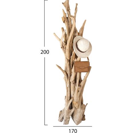 ΚΑΛΟΓΕΡΟΣ HM9367 ΑΠΟ ΜΑΣΙΦ ΞΥΛΟ TEAK ΦΥΣΙΚΟ 36x30x183Υεκ.