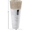 ΝΙΠΤΗΡΑΣ ΜΑΡΜΑΡΙΝΟΣ CONE SINK CREME WHITE Φ40x90Y εκ.HM7808.02