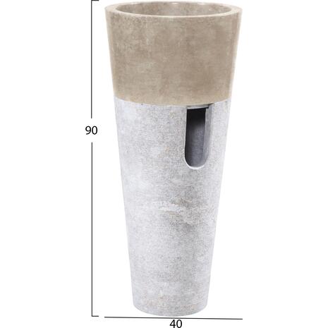 ΝΙΠΤΗΡΑΣ ΜΑΡΜΑΡΙΝΟΣ CONE SINK CREME WHITE Φ40x90Y εκ.HM7808.02
