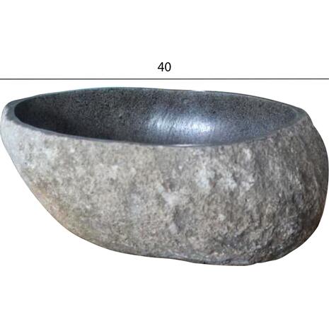 ΝΙΠΤΗΡΑΣ STONE SINK ΛΑΞΕΥΜΕΝΗ ΠΕΤΡΑ ΓΚΡΙ ΧΡΩΜΑ 40x40x20Yεκ.HM7807