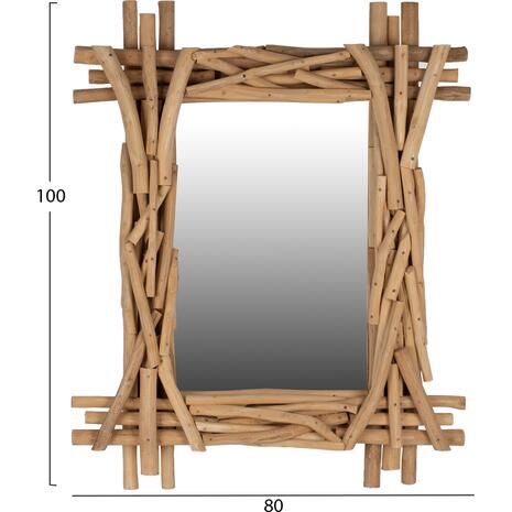 ΚΑΘΡΕΠΤΗΣ HM9372 ΑΠΟ ΜΑΣΙΦ ΞΥΛΟ ΤEAK ΦΥΣΙΚΟ 100X80Y ΕΚ.