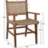 ΠΟΛΥΘΡΟΝΑ ΜΑΣΙΦ ΞΥΛΟ ΤEAK ΦΥΣΙΚΟ RATTAN ΣΧΟΙΝΙ 54Χ58Χ88Υεκ.HM9385.01