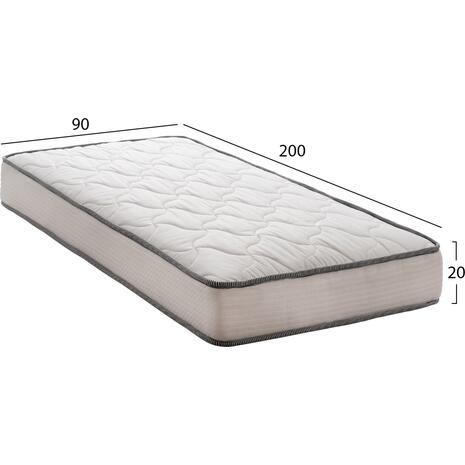 ΣΤΡΩΜΑ DREAMTOPIA ΣΕΙΡΑ ATLAS HM654.90-200 BONNELL SPRING 90x200x20Y εκ.