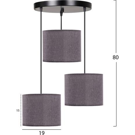 ΦΩΤΙΣΤΙΚΟ ΟΡΟΦΗΣ HM7622.13 ΓΚΡΙ 15x15x80cm