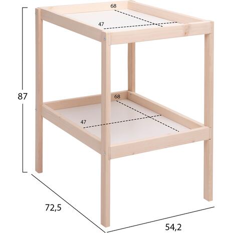 ΒΡΕΦΙΚΗ ΑΛΛΑΞΙΕΡΑ MIKO ΑΠΟ ΞΥΛΟ & MDF ΦΥΣΙΚΟ ΛΕΥΚΟ HM9290 54,2x72,5x87Y εκ.
