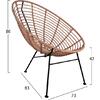 ΣΕΤ ΕΞΩΤΕΡΙΚΟΥ ΧΩΡΟΥ 3ΤΜΧ ALLEGRA HM10335 ΜΠΕΖ WICKER-ΜΕΤΑΛΛΟ