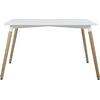 ΤΡΑΠΕΖΙ MINIMAL HM008.01 ΛΕΥΚΟ MDF, ΞΥΛΙΝΑ ΠΟΔΙΑ ΟΞΙΑ, 120Χ80X73Υ ΕΚ.