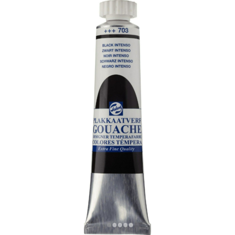 Τέμπερα Talens Gouache Extra Fine 20ml Νο.703 Black Intenso