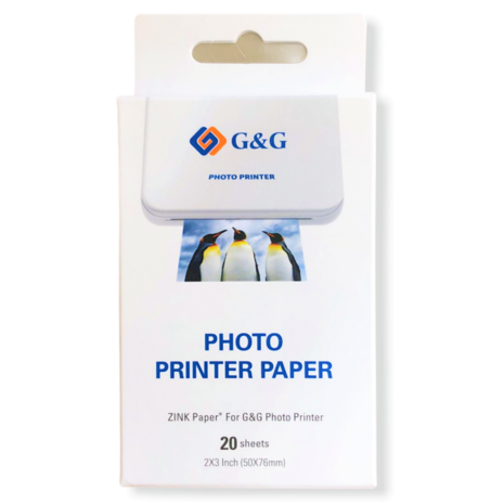 Χαρτί φωτογραφικό G&G Zink 50x76cm (συσκευασία 20 φύλλων)