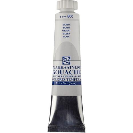 Τέμπερα Talens Gouache Extra Fine 20ml metallic No.800 Silver