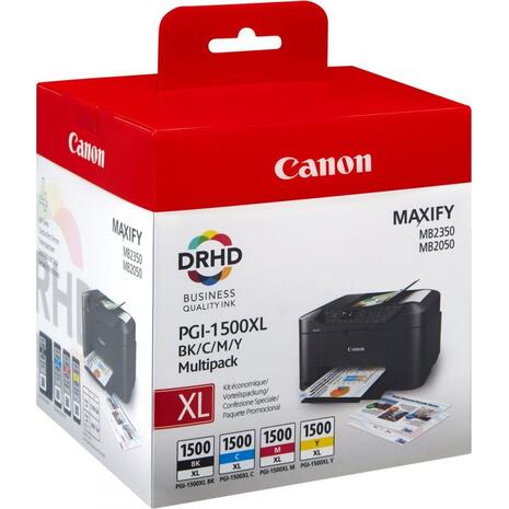 Μελάνι εκτυπωτή Canon PGI1500XL Multi Pack (Black Cyan Magenta Yellow) 9182B004