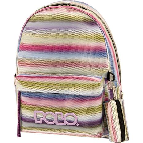 Τσάντα Πλάτης 1+1 θέσεων Polo Ragazza Multi Pink (9-01-134-8219 2023)