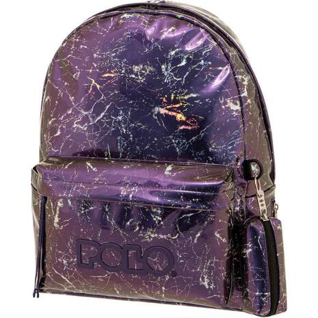 Τσάντα Πλάτης 1+1 θέσεων Polo Marble Purple Marble