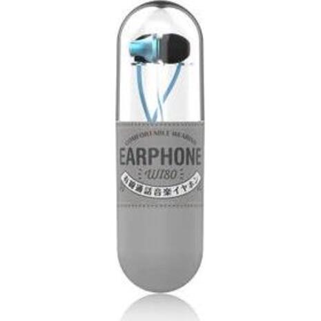 Ακουστικά Handsfree WK Wi80 με Βύσμα 3.5mm - μπλέ