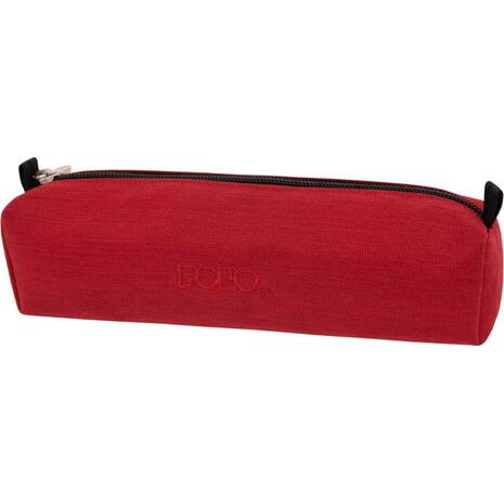 Κασετίνα βαρελάκι με πορτοφολάκι POLO Wallet Jean Dark Red - Σκούρο Κόκκινο (9-37-006-3101 2023)