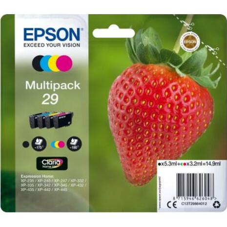 Μελάνι εκτυπωτή Epson 29 Multipack Black/Cyan/Yellow/Magenta C13T29864012