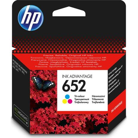 Μελάνι εκτυπωτή HP 652 Tri-colour F6V24AE