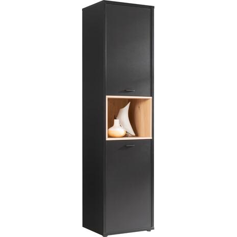 ΒΙΤΡΙΝΑ ΜΕΛΑΜΙΝΗΣ LUCA HM8830 ΜΑΥΡΟ ΦΥΣΙΚΟ 49,8x41,5x195,1 εκ.