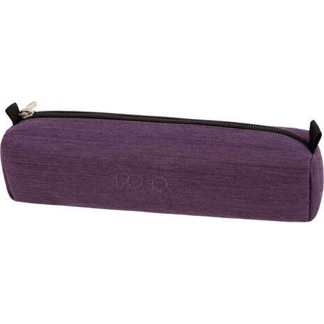 Κασετίνα βαρελάκι με πορτοφολάκι POLO Wallet Jean Purple - Μωβ (9-37-006-4702 2023)