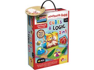 Montessori Baby Wood Cubes & Logic 2 in 1 (820-96879)