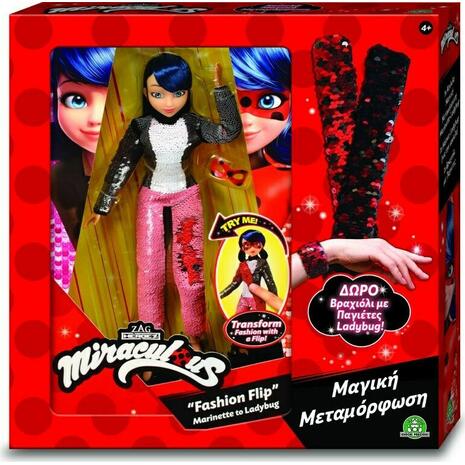 Κούκλα Miraculous to Ladybug - Μαγική μεταμόρφωση (MRA43011)