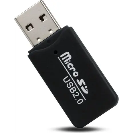 Card Reader Powertech USB 2.0 mini για micro SD Μαύρο PT-893